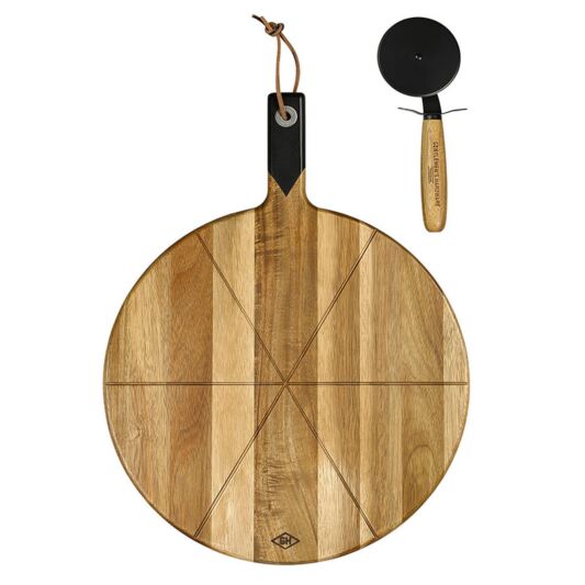 PIZZA CUTTER & SERVING BOARD - Kingfisher Road - Online Boutique