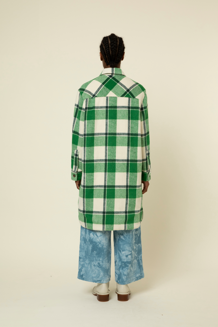 SOLAR WOVEN COAT - MALACHITE - Kingfisher Road - Online Boutique