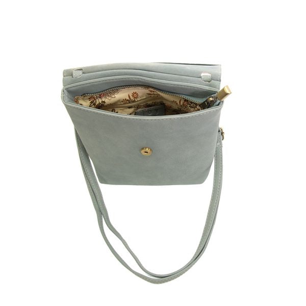 AIMEE FRONT FLAP CROSSBODY-MINERAL BLUE - Kingfisher Road - Online Boutique