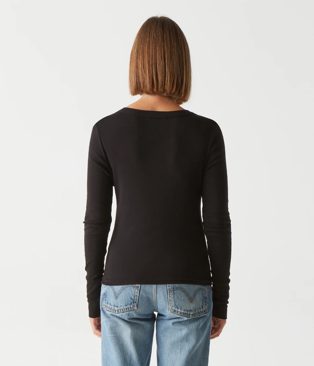 LOGAN V-NECK TEE-BLACK - Kingfisher Road - Online Boutique