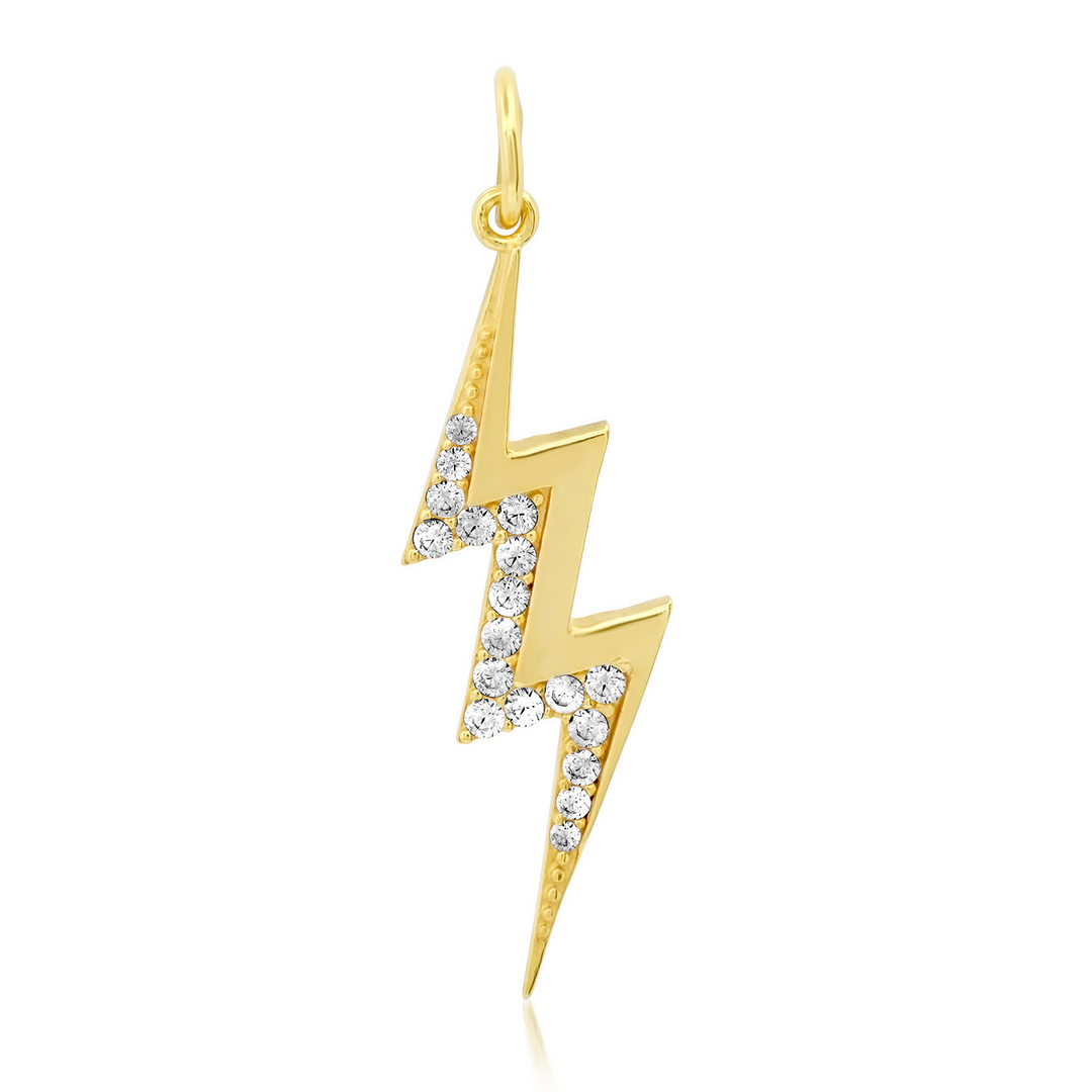 CLEAR LIGHTNING BOLT CHARM - Kingfisher Road - Online Boutique
