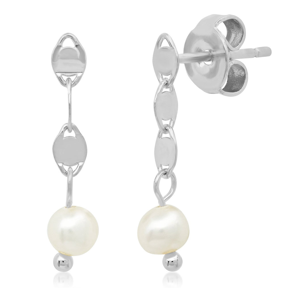 CHAIN DRIP/PEARL EARRINGS - Kingfisher Road - Online Boutique