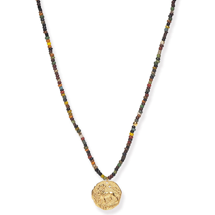 MIX BEAD NECKLACE WITH CHARM - Kingfisher Road - Online Boutique
