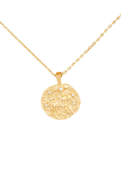 ZODIAC COIN NECKLACE - Kingfisher Road - Online Boutique