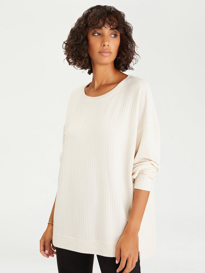 BARE-SLOW TIME WAFFLE TUNIC - Kingfisher Road - Online Boutique