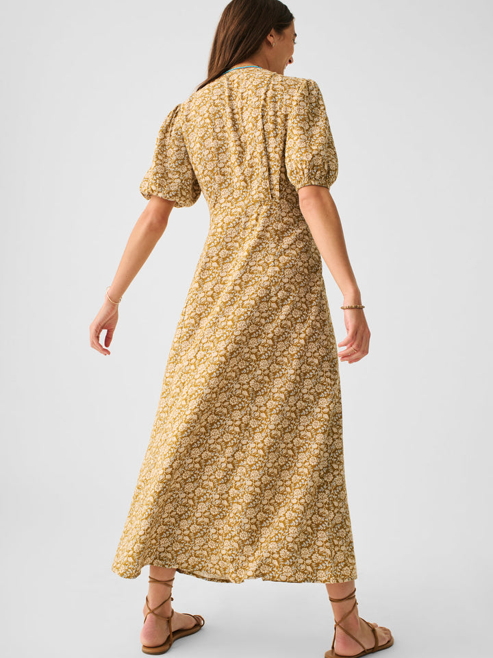 HAVANA DRESS-GOLDEN THEODORA FLORAL - Kingfisher Road - Online Boutique