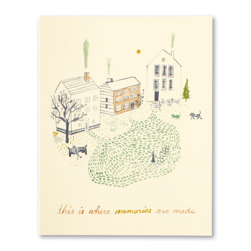 "Memories Are Made" New Home Card - Kingfisher Road - Online Boutique