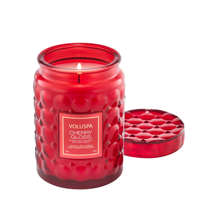 CHERRY GLOSS LARGE JAR CANDLE - Kingfisher Road - Online Boutique