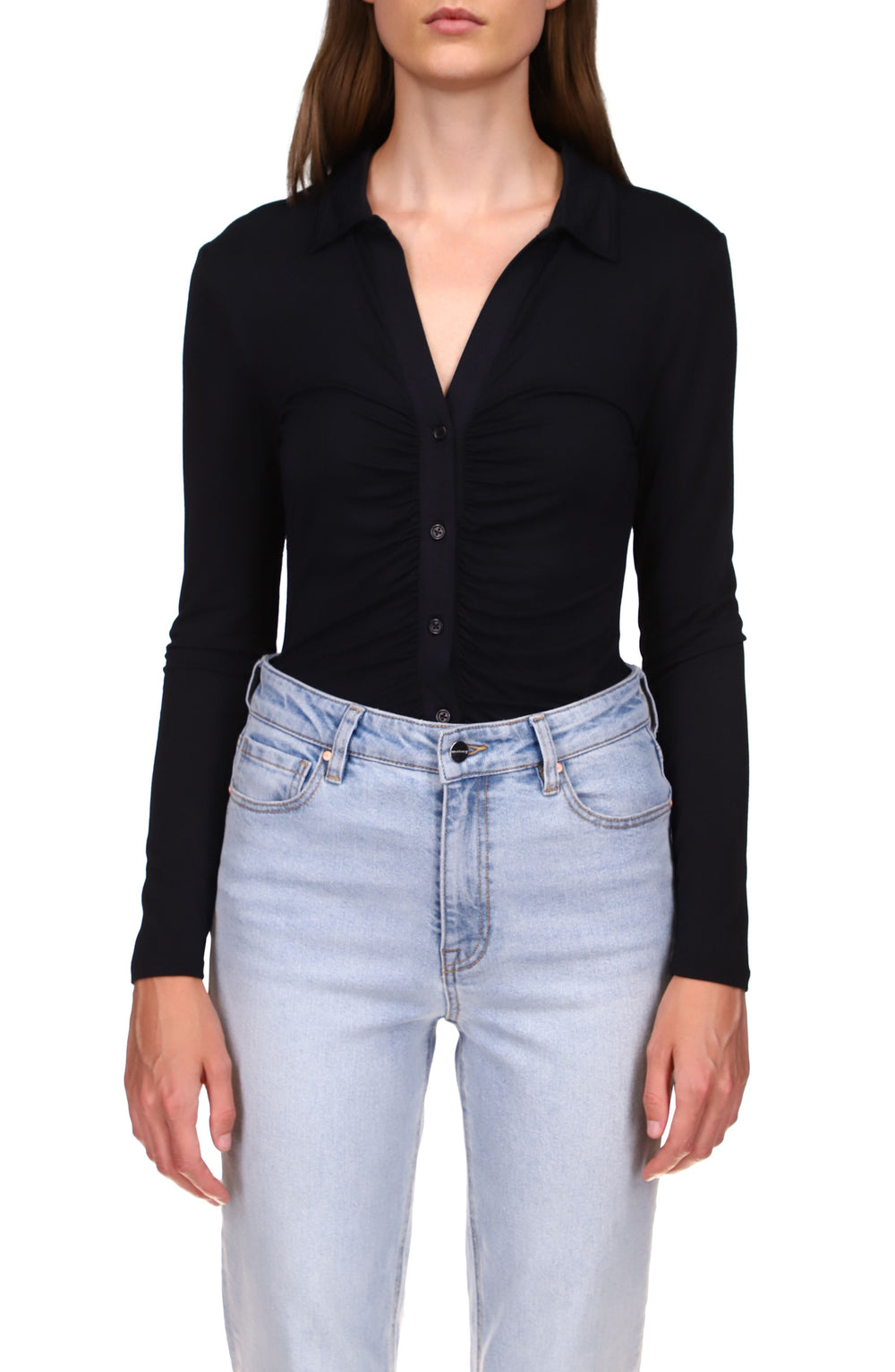 BLACK DREAMGIRL BUTTON UP - Kingfisher Road - Online Boutique
