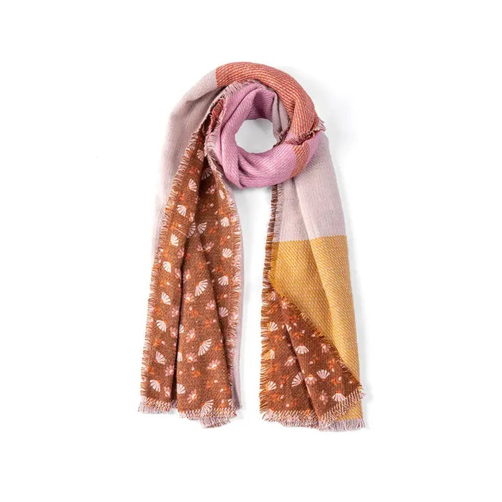 YALE REVERSIBLE SCARF - RUST - Kingfisher Road - Online Boutique