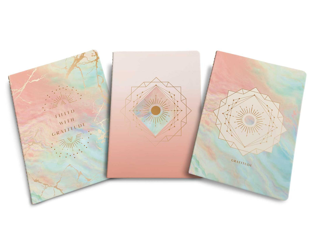 GRATITUDE NOTEBOOK COLLECTION (3) - Kingfisher Road - Online Boutique