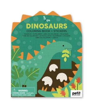 DINORSAUR COLORING AND STICKER BOOK - Kingfisher Road - Online Boutique