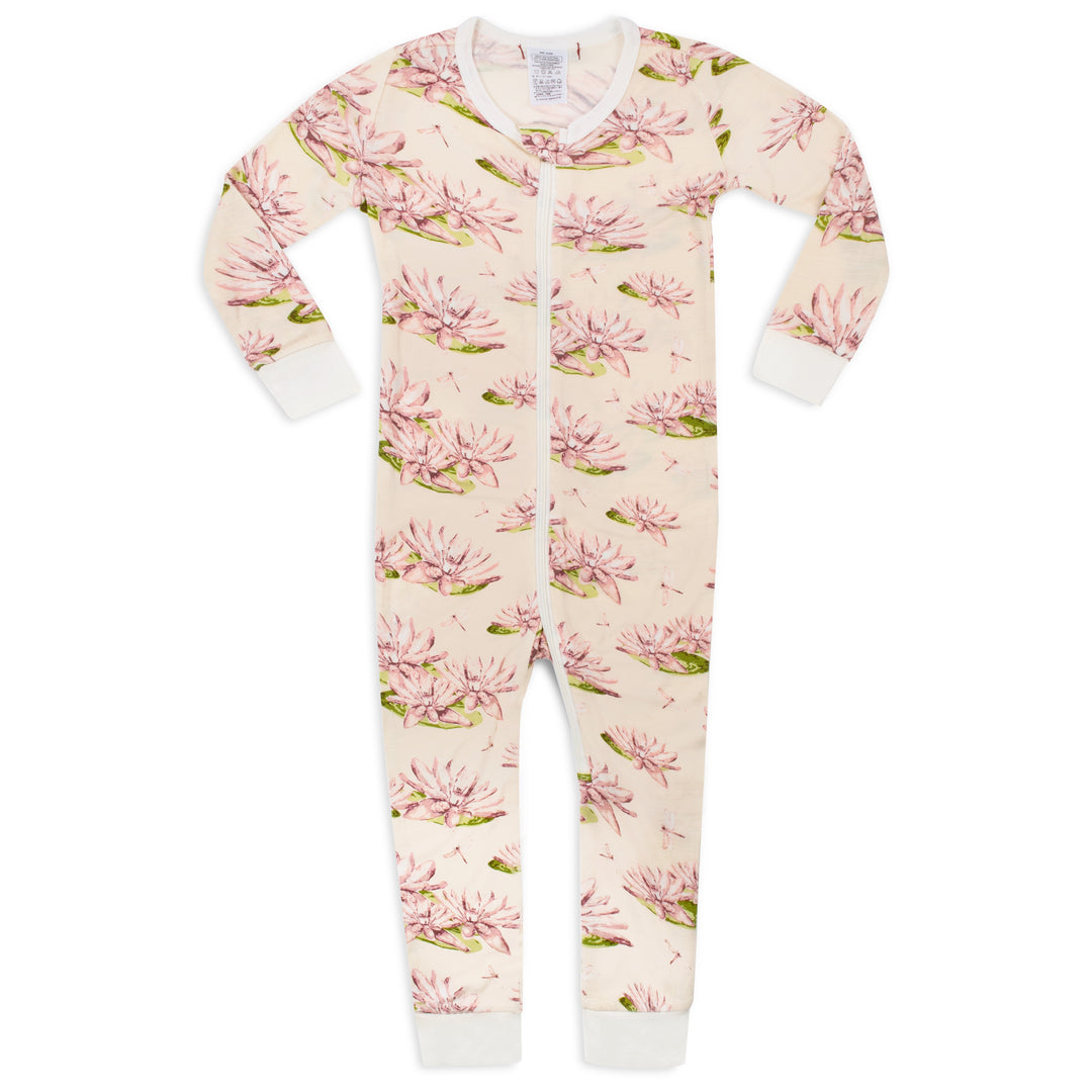 BAMBOO ZIP PJ'S-WATERLILY - Kingfisher Road - Online Boutique
