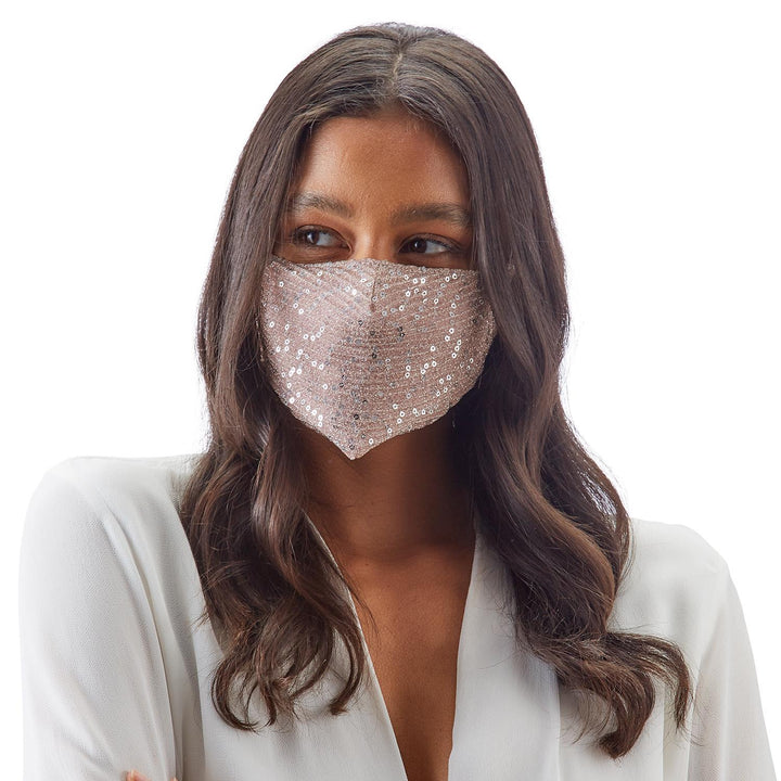 SEQUIN 2 LAYER FACE COVERING - Kingfisher Road - Online Boutique