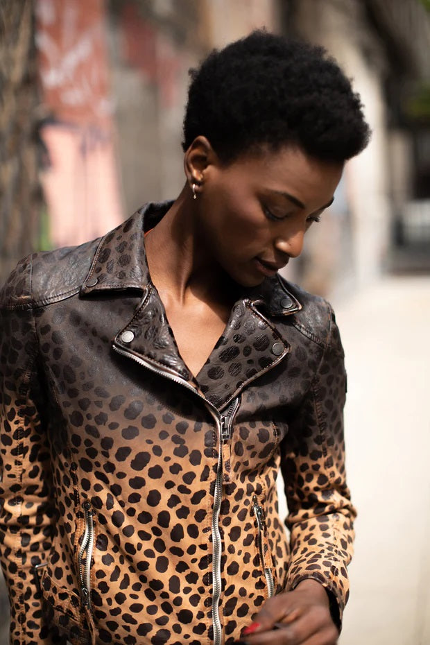 VICKI OMBRE LEOPARD PRINT JACKET - Kingfisher Road - Online Boutique