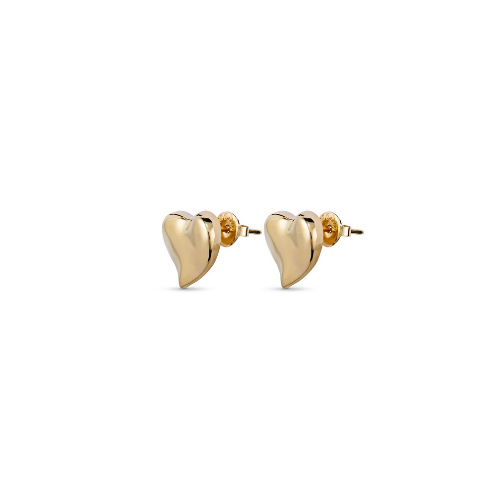 UNO HEART GOLD EARRINGS - Kingfisher Road - Online Boutique