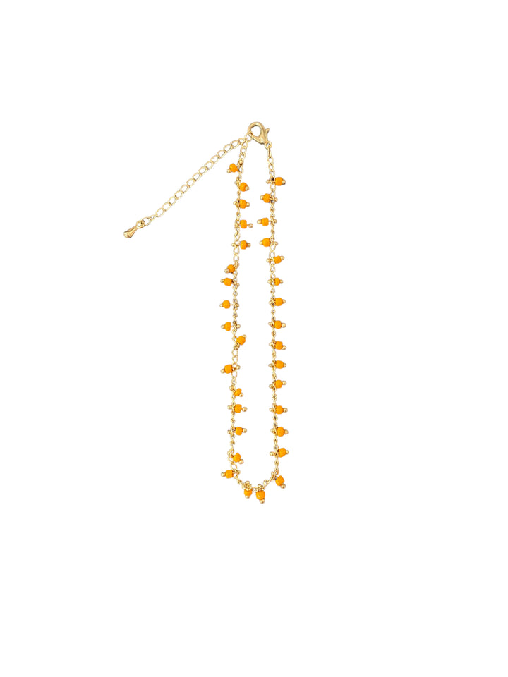 ADJUSTABLE DANGLE BEADED ANKLET - Kingfisher Road - Online Boutique