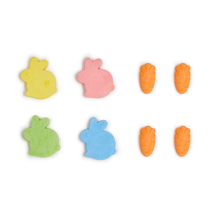 BUNNY AND CARROT 8 PC CHALK SET