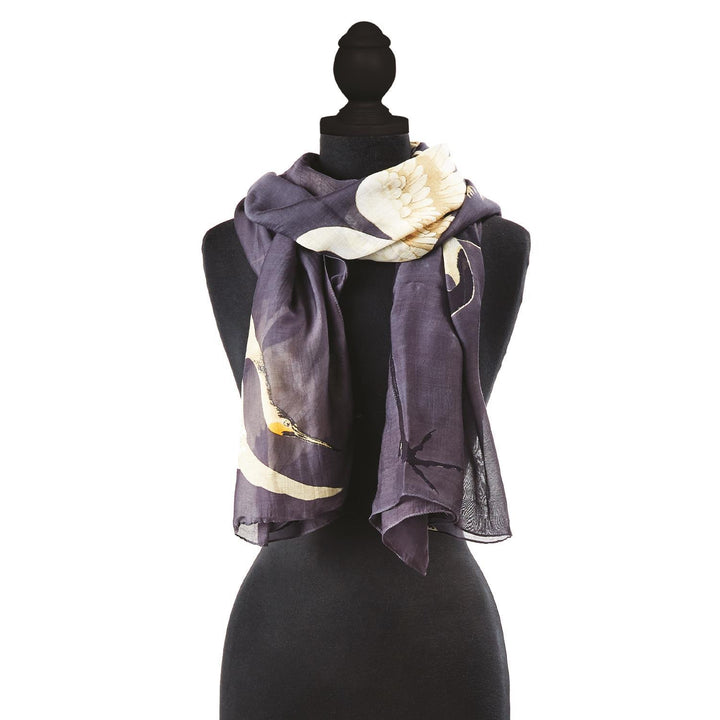 HERON LIGHTWEIGHT PRINT SCARF - Kingfisher Road - Online Boutique