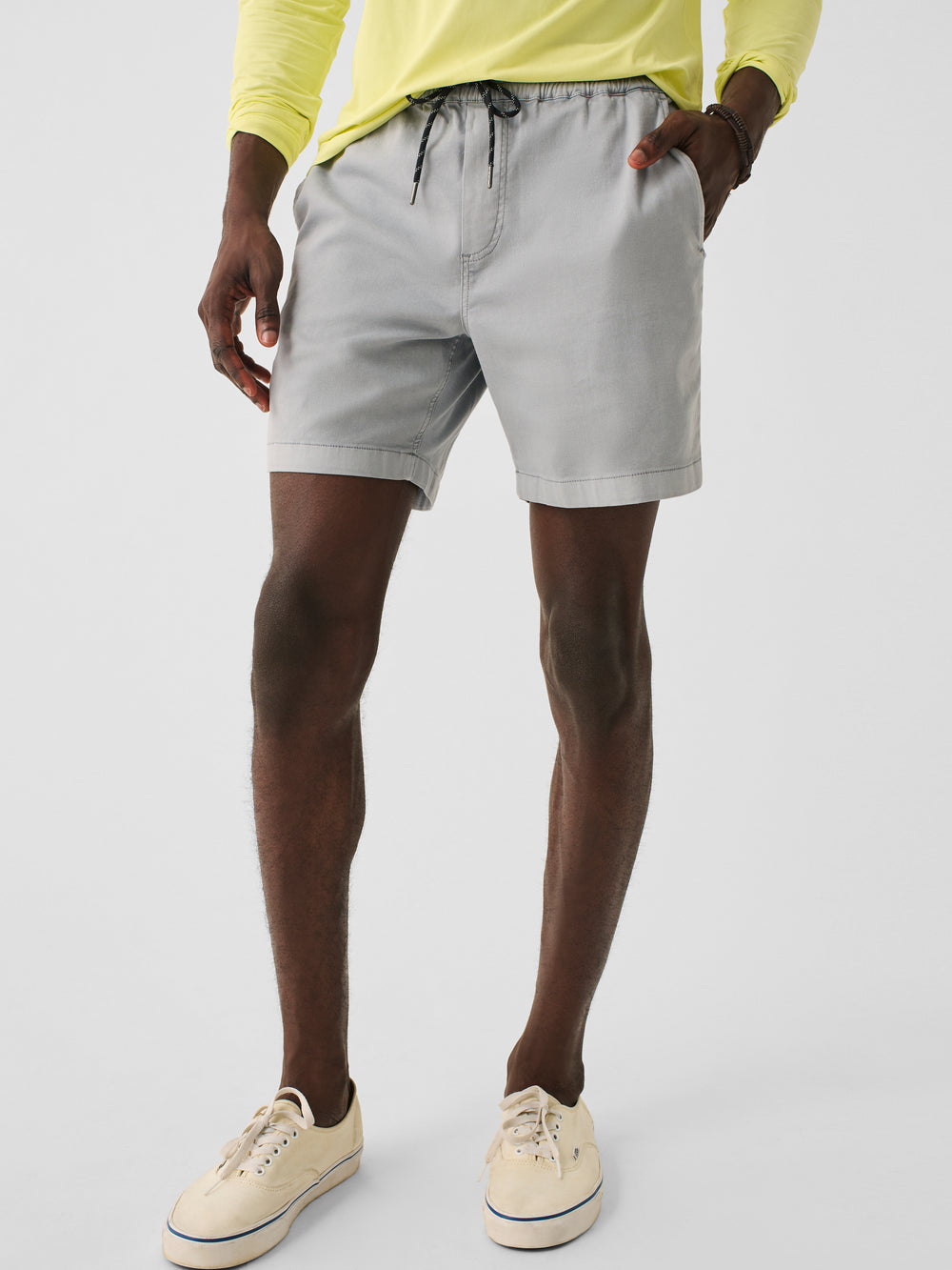 ESSENTIAL DRAWSTRING SHORT - ROCKY GREY - Kingfisher Road - Online Boutique