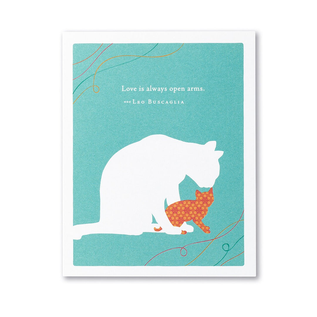"Love is always open arms." Mother's Day Card - Kingfisher Road - Online Boutique