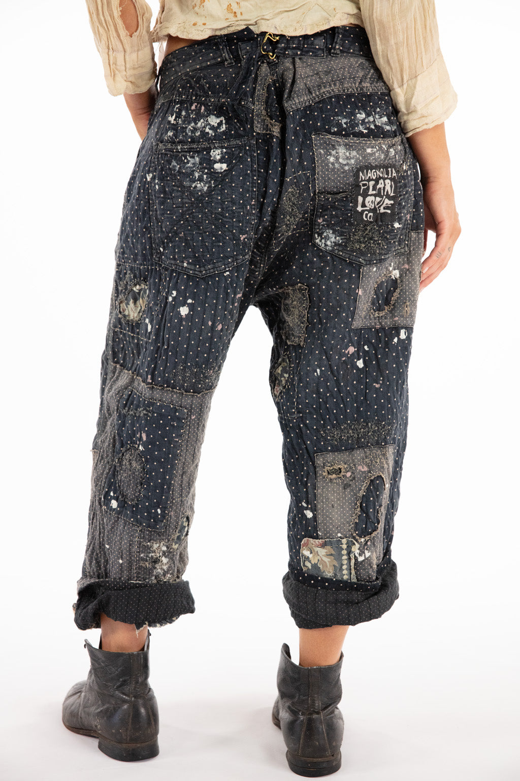 DOT AND FLORAL MINERS PANTS-COSSETTE - Kingfisher Road - Online Boutique