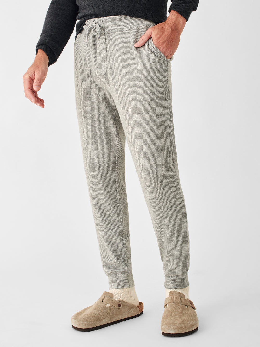 LEGEND SWEATPANT-FOSSIL GREY TWILL - Kingfisher Road - Online Boutique