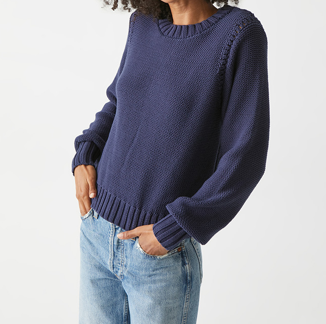 CASEY CREW NECK SWEATER-NOCTURNAL - Kingfisher Road - Online Boutique
