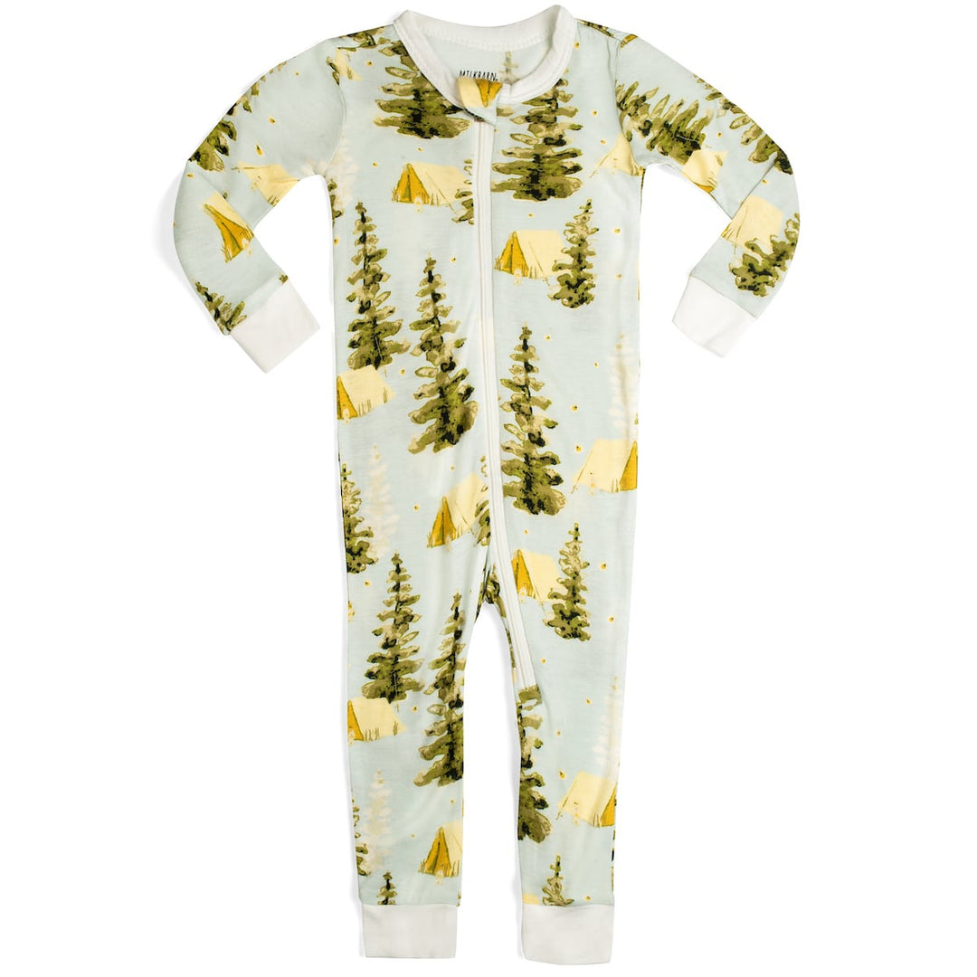 CAMPING BAMBOO ZIPPER PAJAMA - Kingfisher Road - Online Boutique