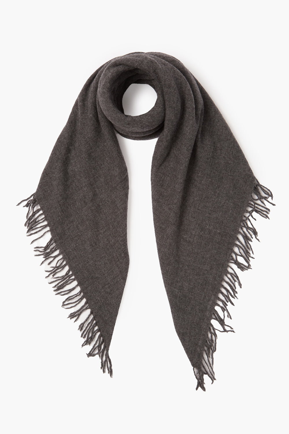 CASHMERE SQUARE SCARF-CHARCOAL - Kingfisher Road - Online Boutique