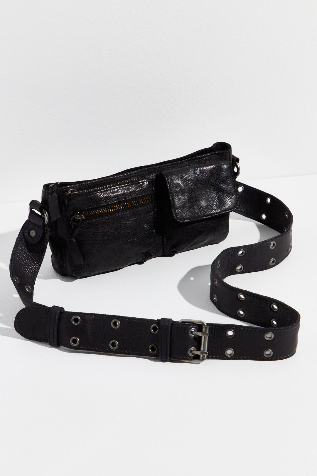 WADE LEATHER SLING-BLACK - Kingfisher Road - Online Boutique