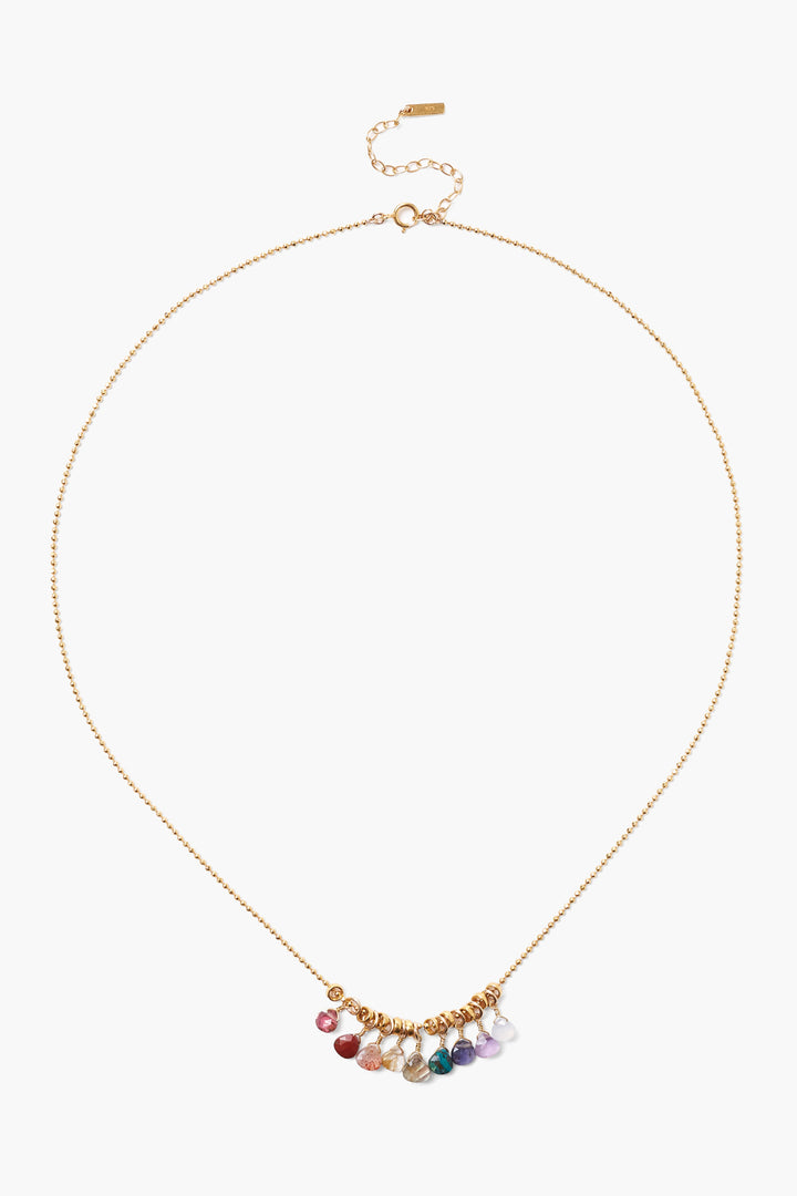 MULTI MIX ADJUSTABLE GOLD CHAIN NECKLACE