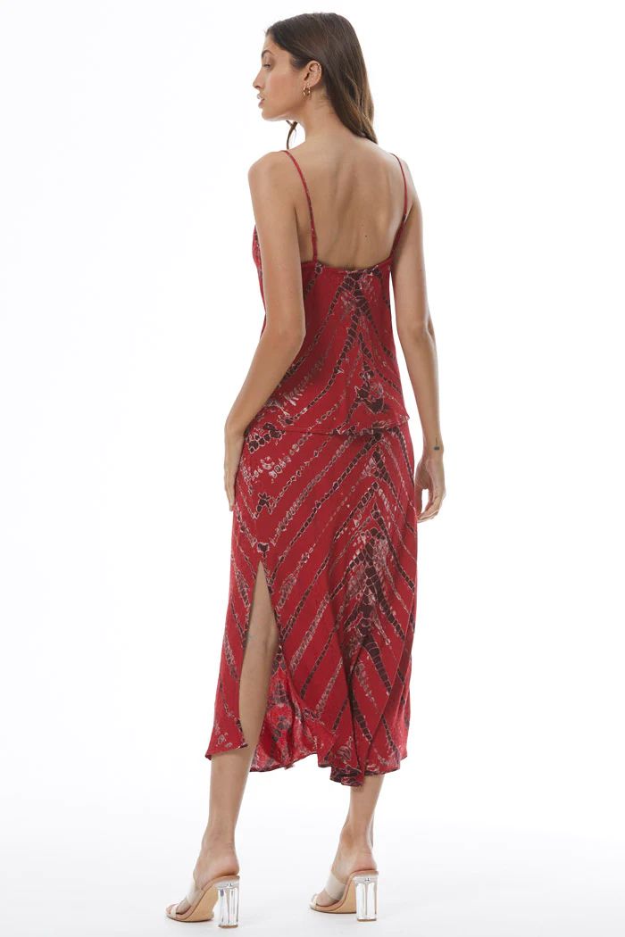 FELICITY SKIRT-RED VELVET SAVANNAH - Kingfisher Road - Online Boutique