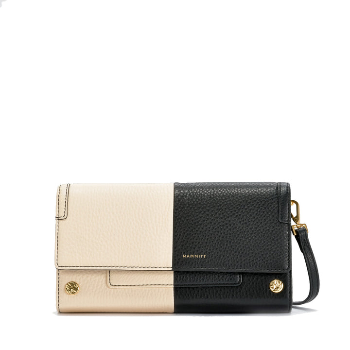 AJ CROSSBODY CLUTCH - CONTRAST, HAMMERED GOLD - Kingfisher Road - Online Boutique