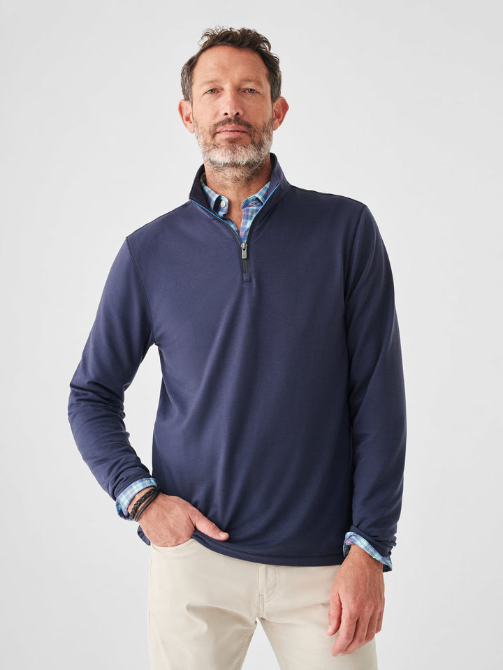 MOVEMENT QUARTER ZIP-BLUE NIGHTS - Kingfisher Road - Online Boutique