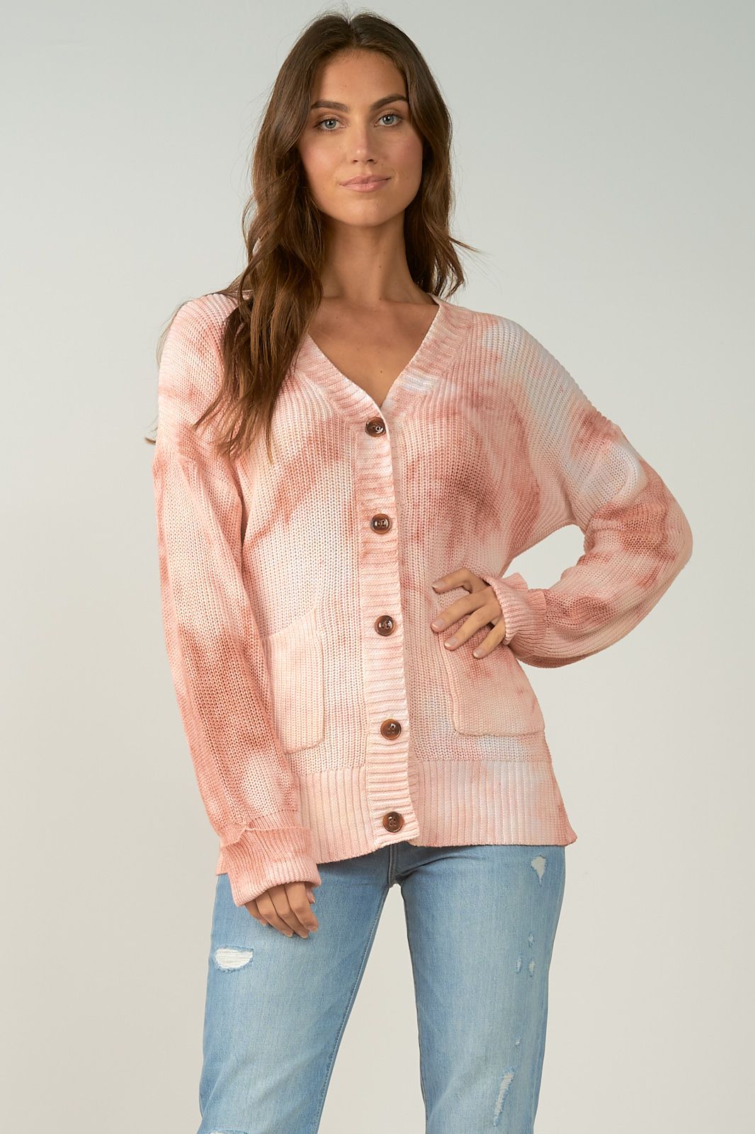 BUTTON V-NECK CARDIGAN - Kingfisher Road - Online Boutique