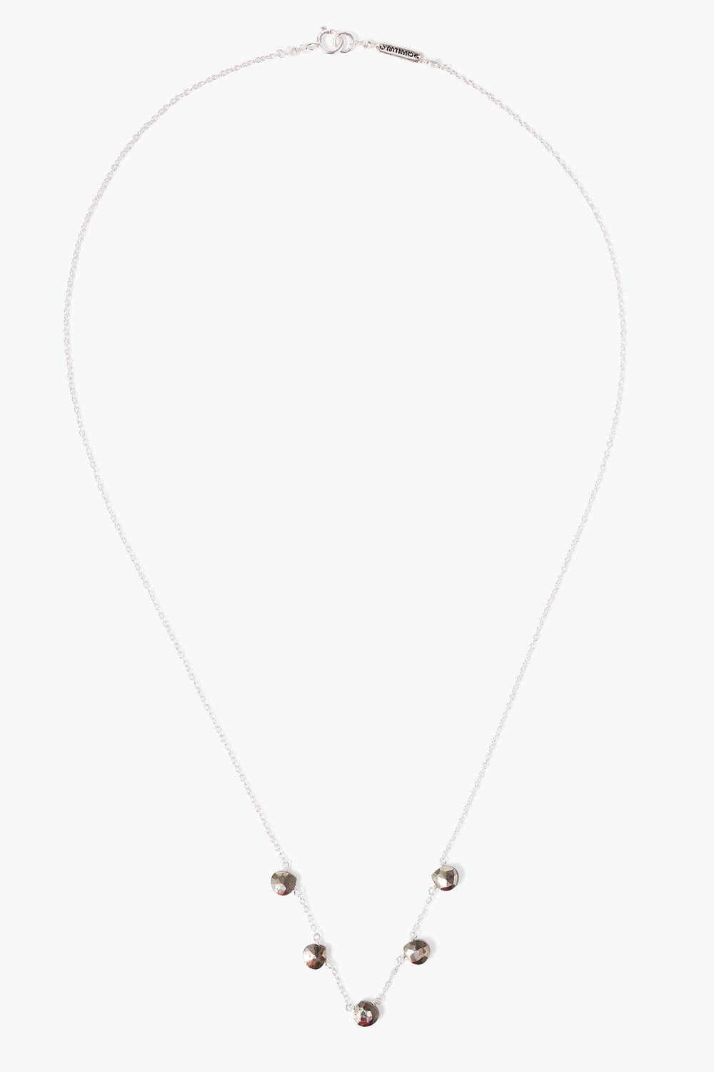 PYRITE 5 STONE NECKLACE - Kingfisher Road - Online Boutique