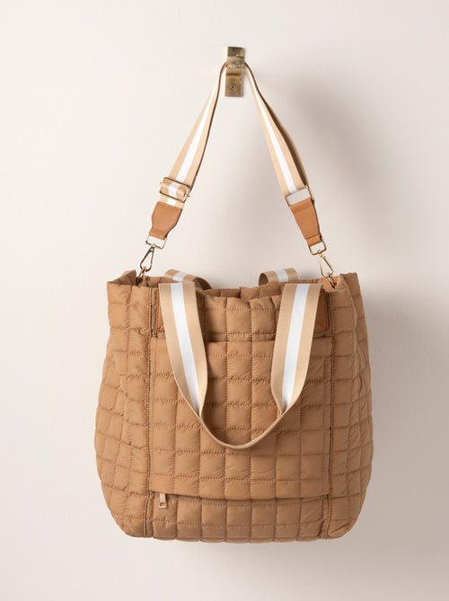 EZRA TRAVEL TOTE-TAN - Kingfisher Road - Online Boutique