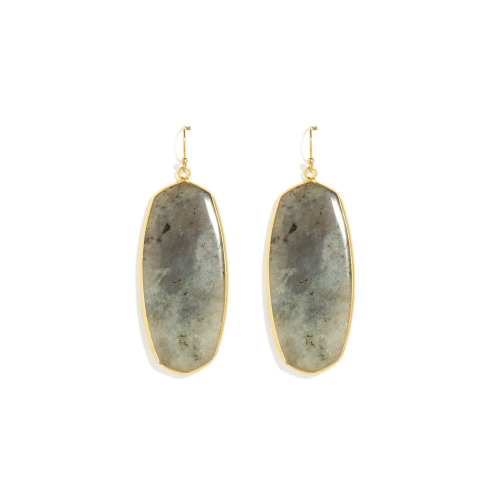 LONG STONE EARRING - Kingfisher Road - Online Boutique