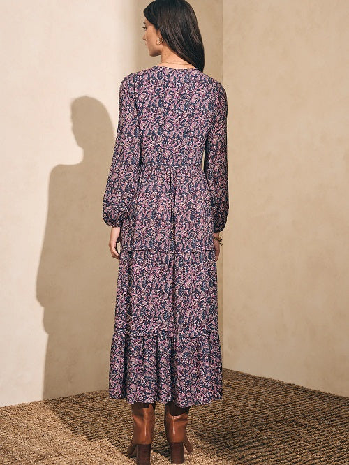 ISABELLA DRESS-FIONA BLOCK PRINT - Kingfisher Road - Online Boutique