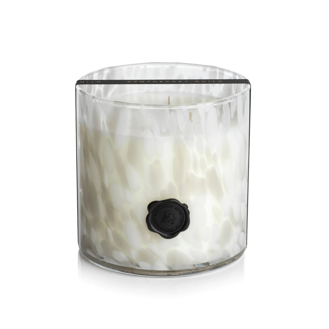 GARDENIA OPAL GLASS 3 WICK CANDLE - Kingfisher Road - Online Boutique