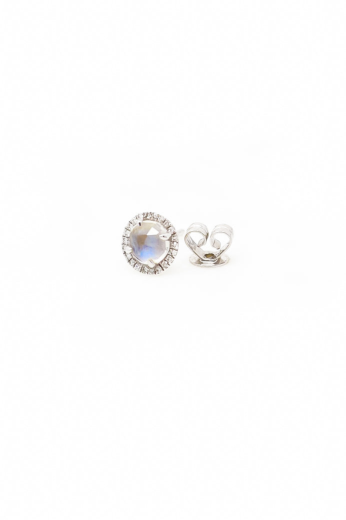 MOONSTONE DIAMOND EARRINGS - Kingfisher Road - Online Boutique