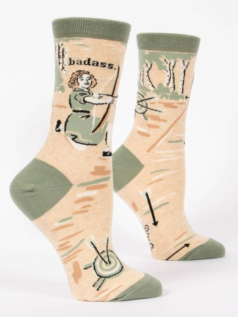 Badass Women's Crew Socks - Kingfisher Road - Online Boutique