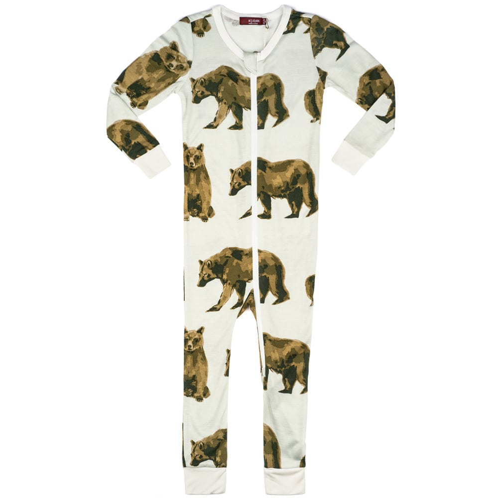 Bear Zipper Pajamas - Kingfisher Road - Online Boutique