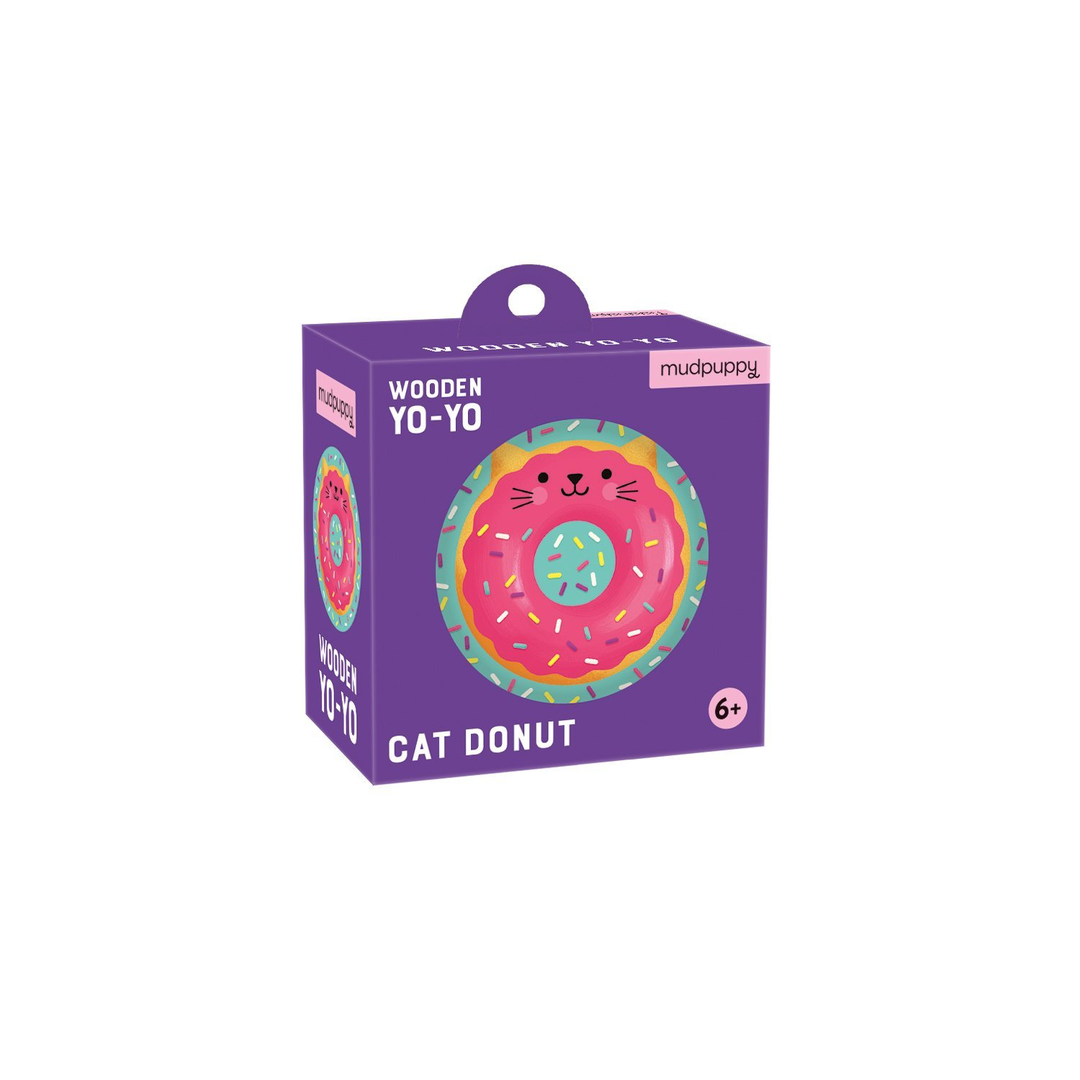 Cat Donut Wooden Yo-Yo - Kingfisher Road - Online Boutique