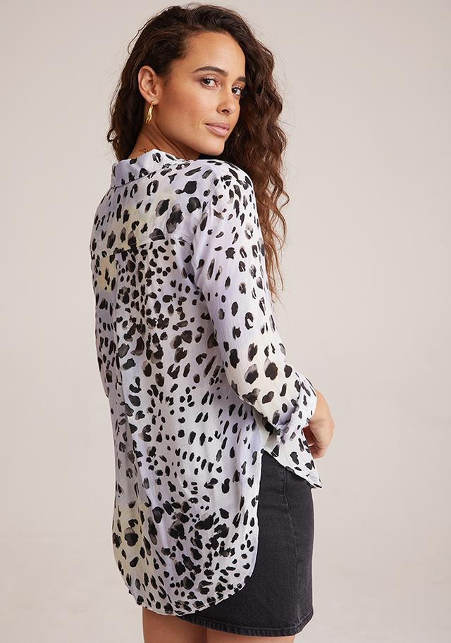 Flowy Button Down - Ink Dots - Kingfisher Road - Online Boutique