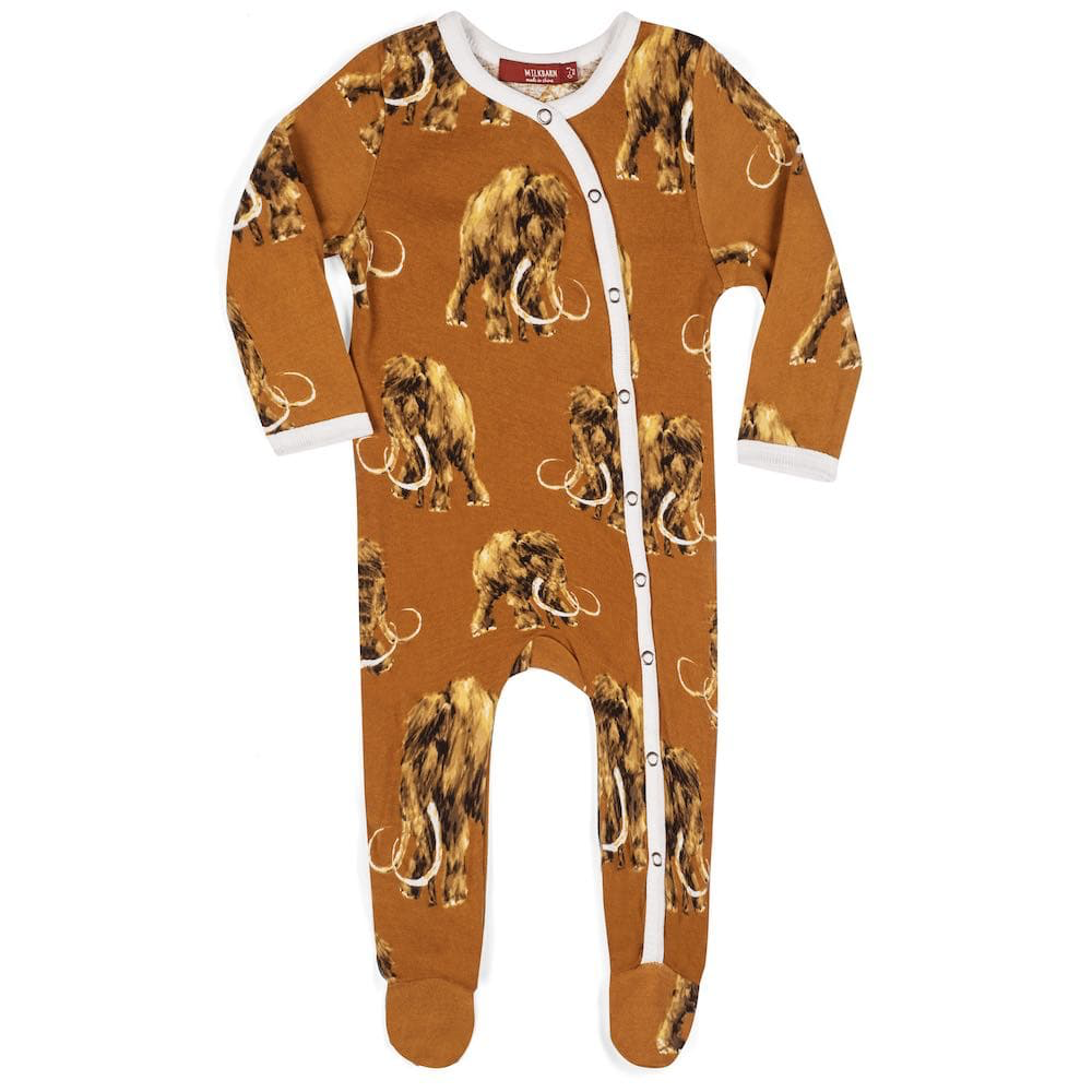 Woolly Mammoth Footed Romper - Kingfisher Road - Online Boutique