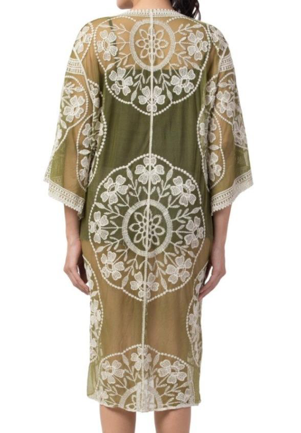 Lace Floral Kimono - Kingfisher Road - Online Boutique