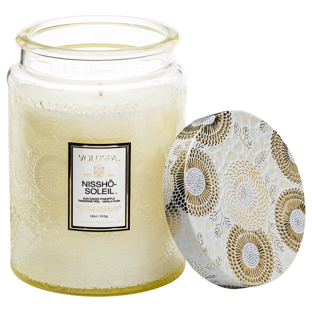 Nissho Soleil Large Jar Candle - Kingfisher Road - Online Boutique