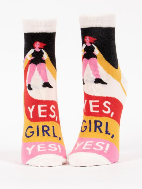 Yes, Girl, Yes Women's Ankle Socks - Kingfisher Road - Online Boutique